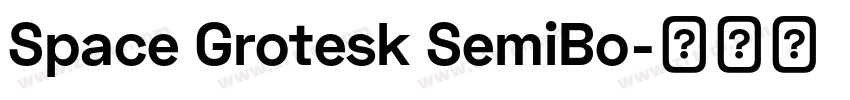 Space Grotesk SemiBo字体转换